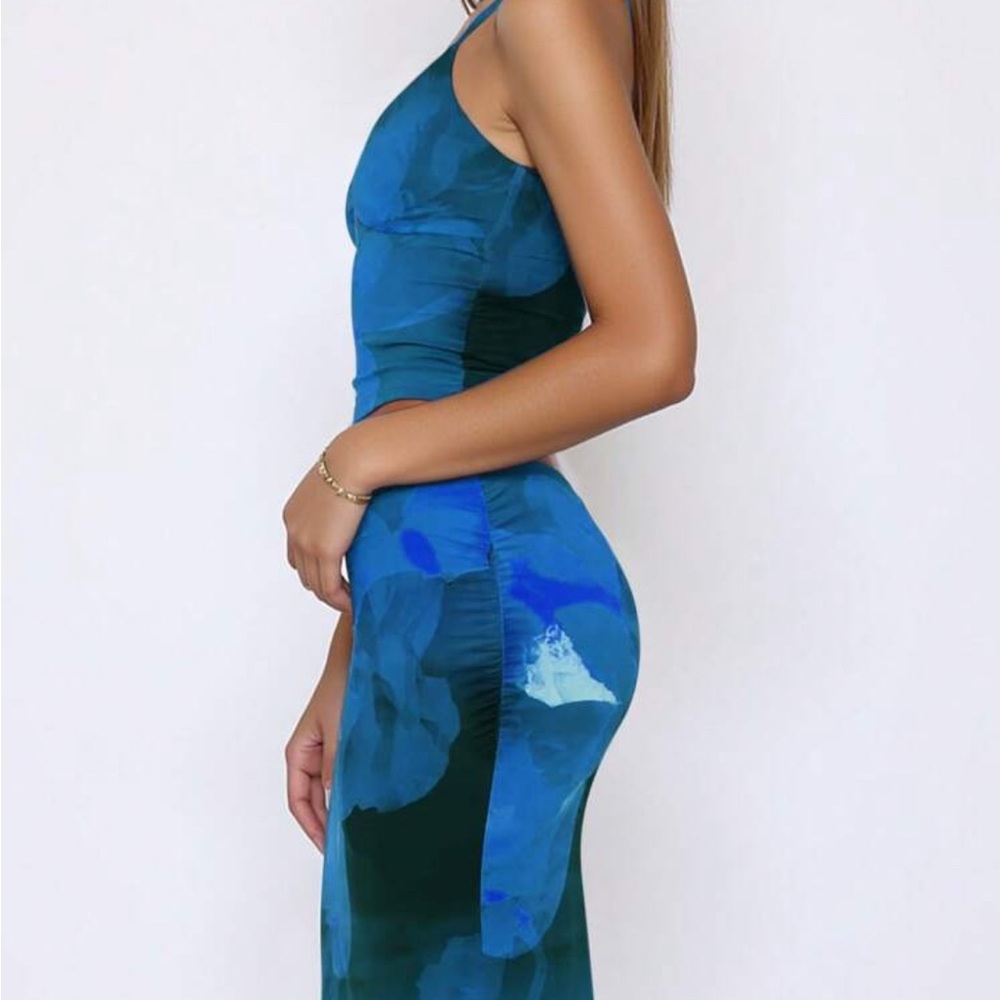 Stylish Blue Two-Piece Set
